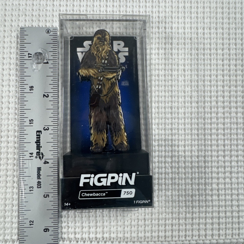 Star Wars Chewbacca FiGPiN 750 Enamel Pin Disney Lucasfilm Collectible